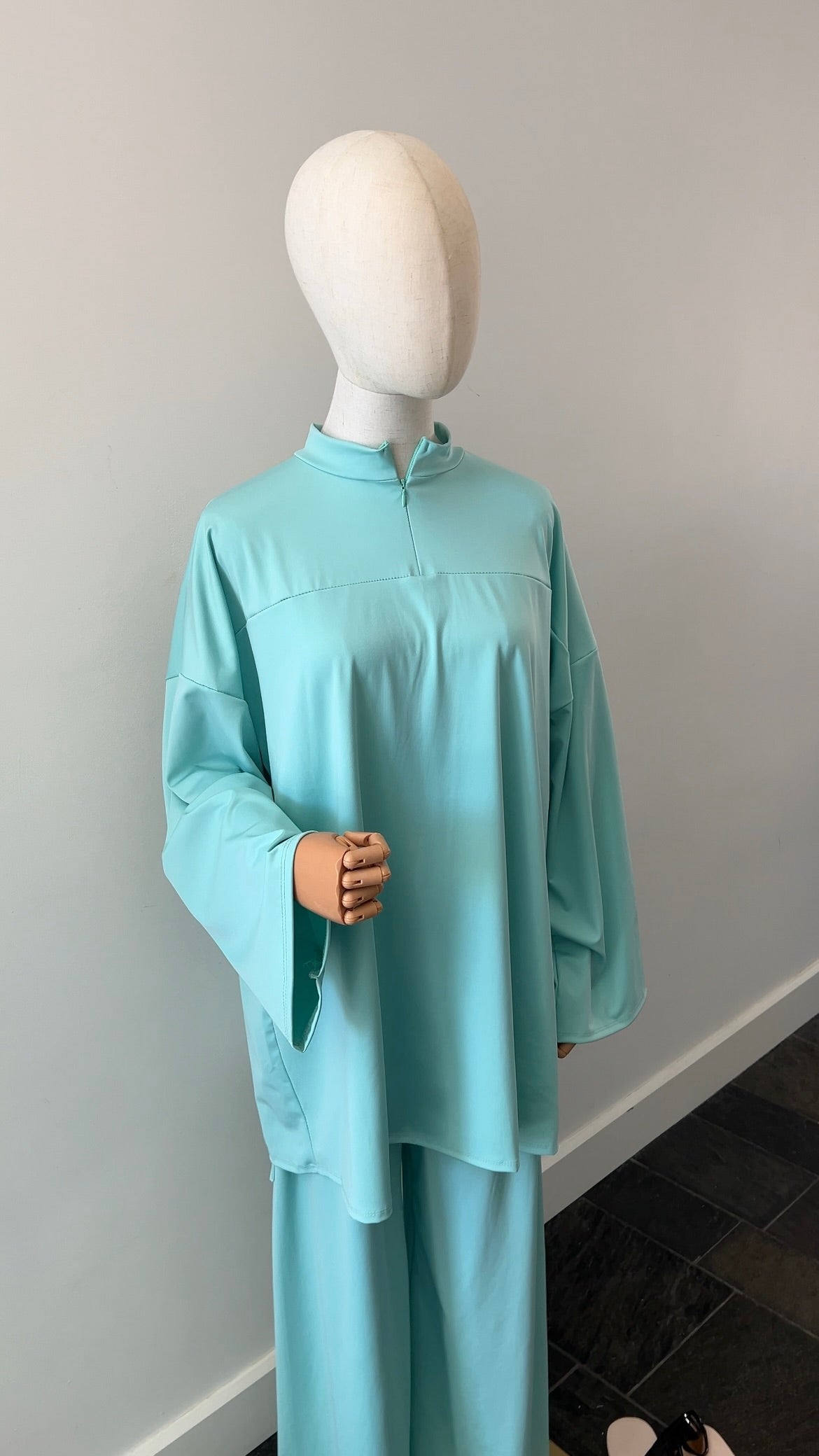 ZIP BURKINI AQUA