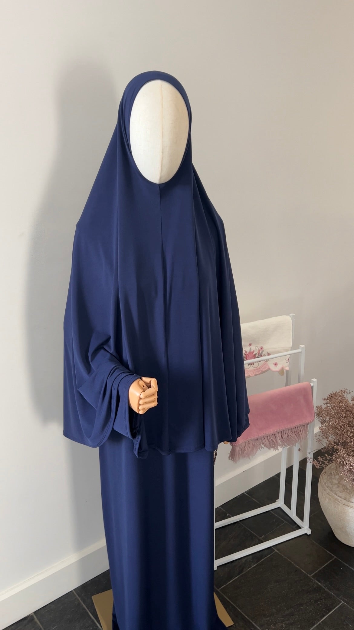 ABAYA KHIMAR SET NAVY