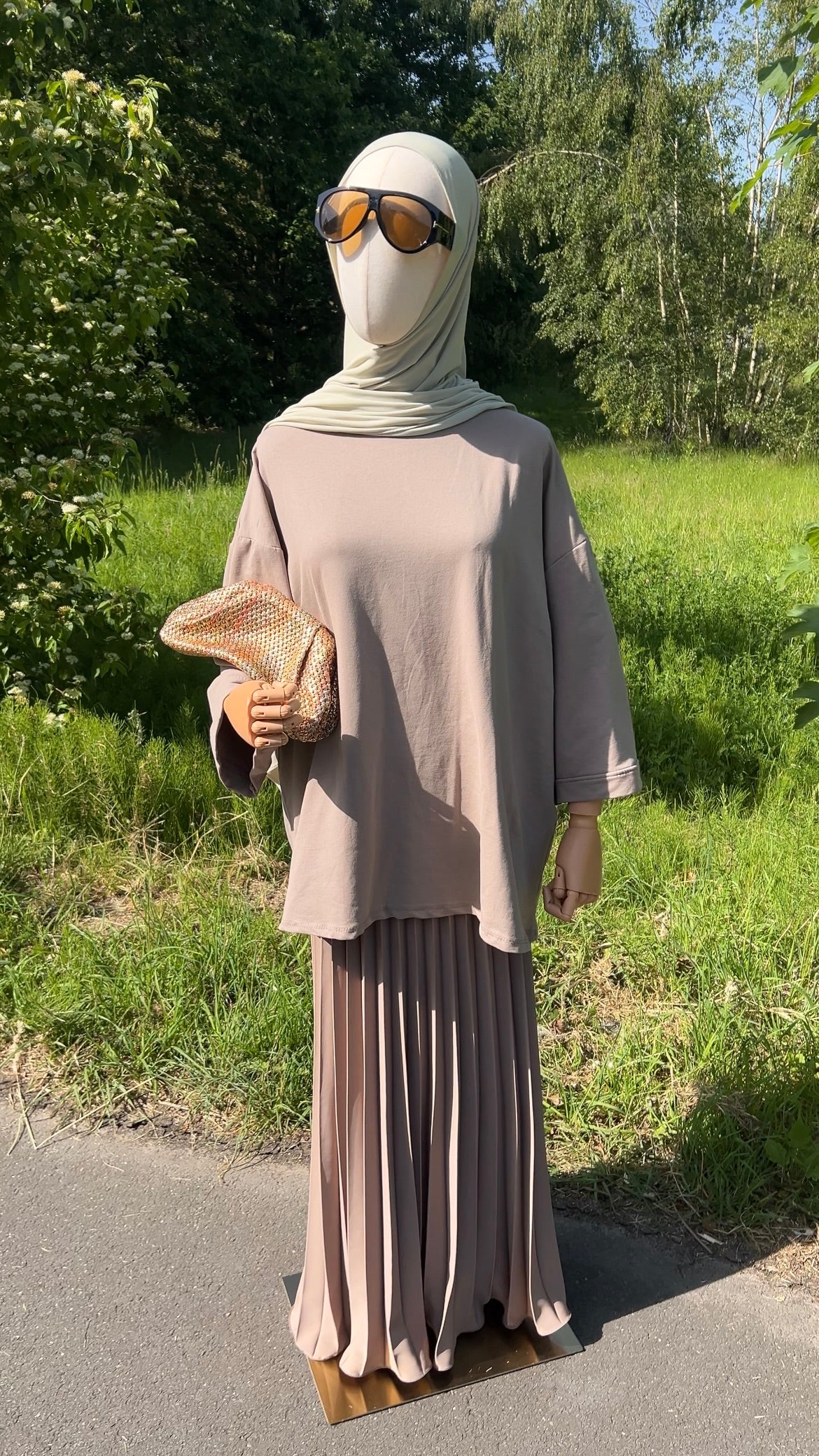 COTTON LONGSLEEVE TAUPE