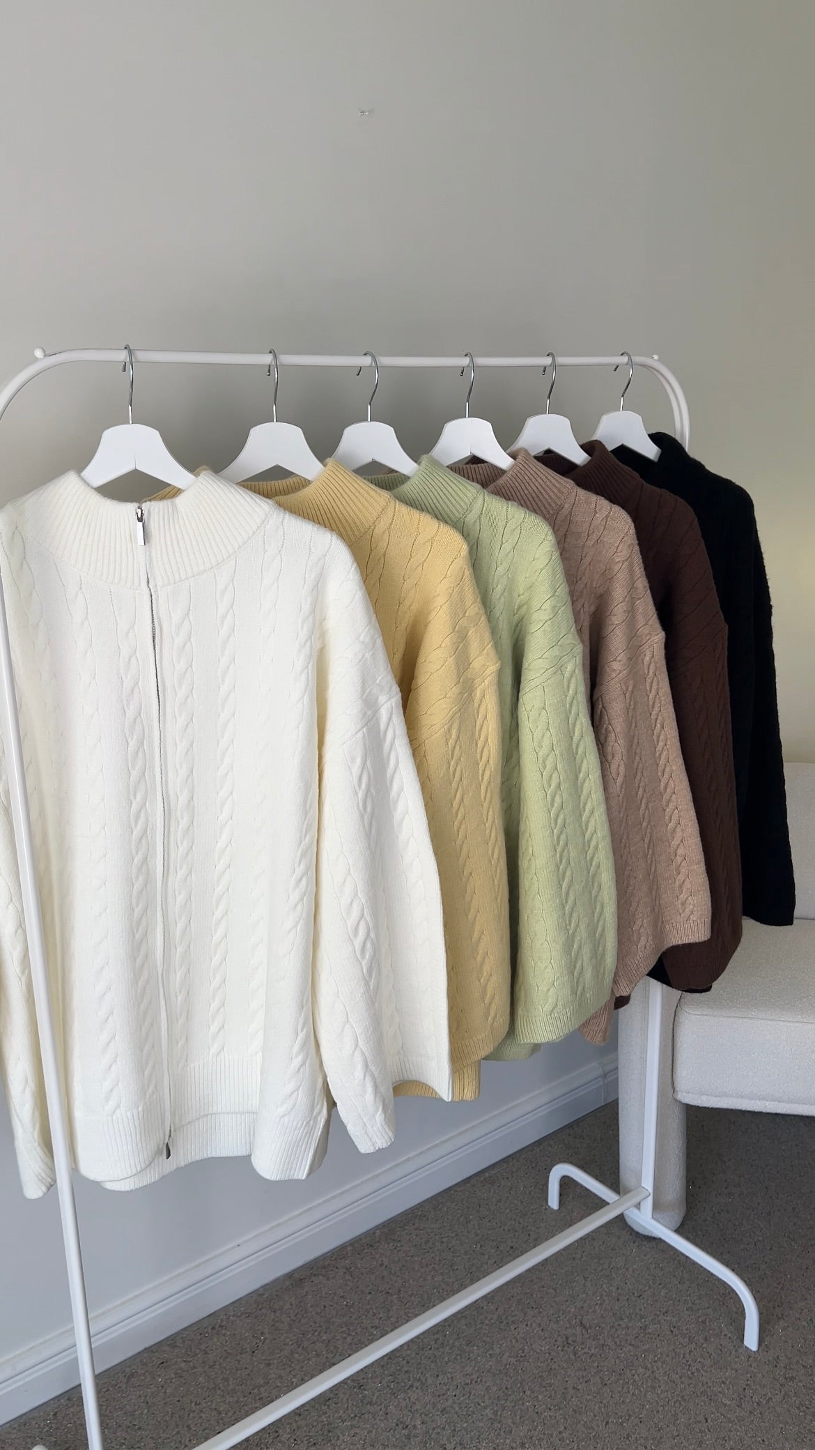 CABLE ZIPPER OFF WHITE