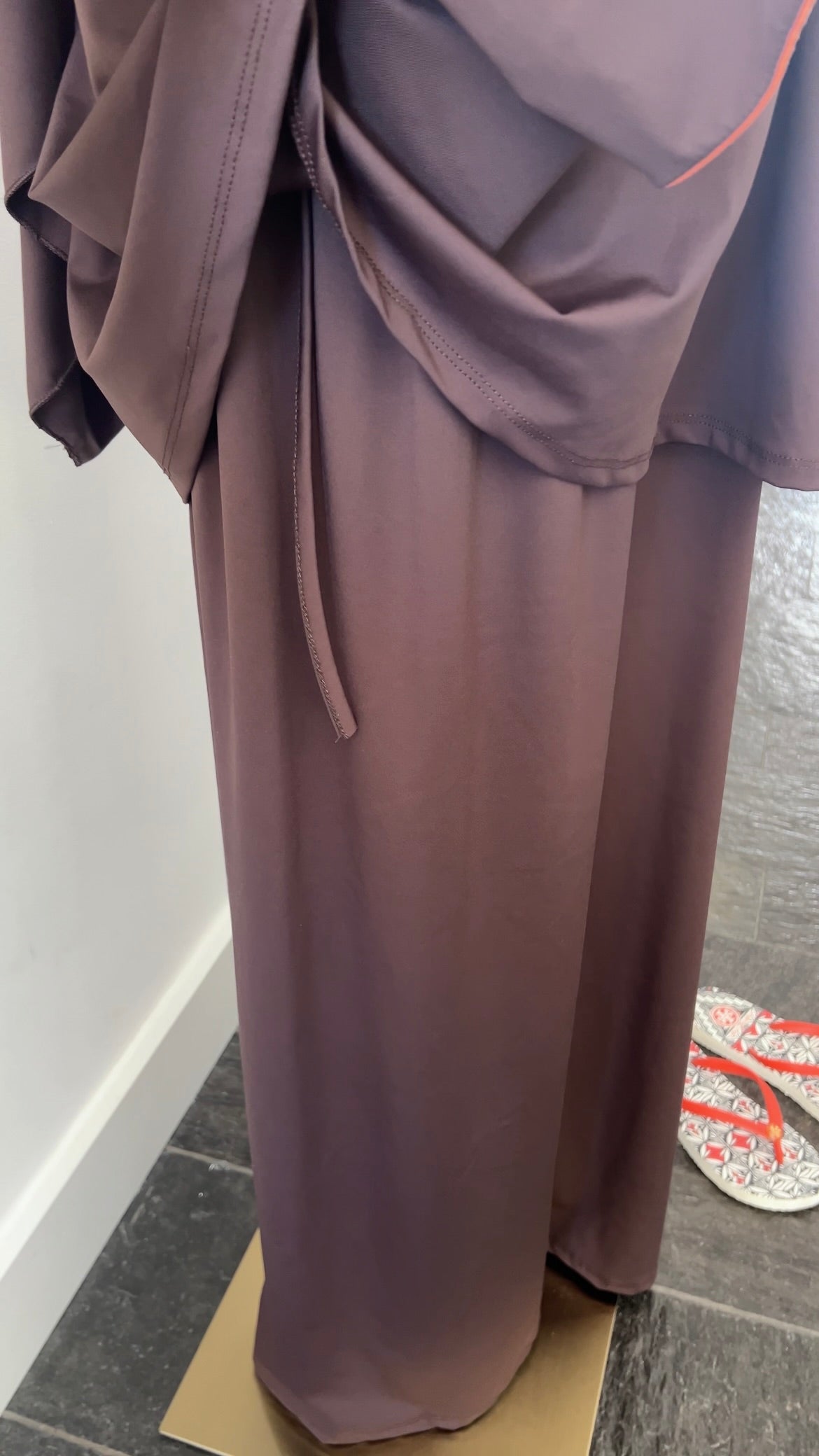 SLEEVE BURKINI CHOCO/ORANGE