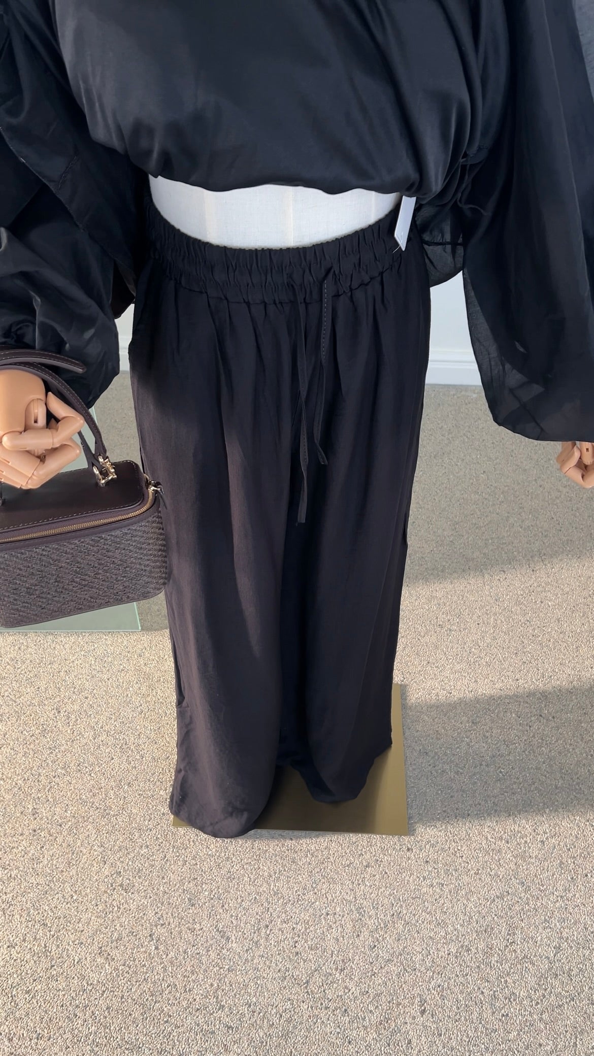 EVERYDAY VISCOSE PANTS BLACK