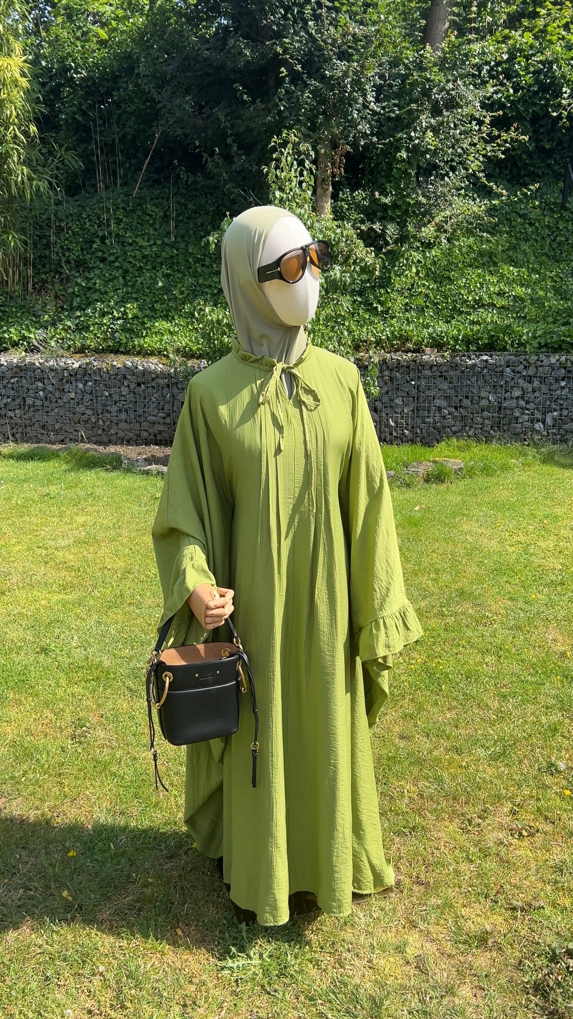 BUTTERFLY DRESS OLIVE