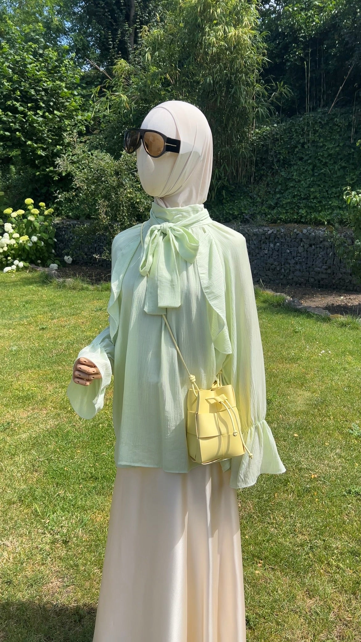 AIRY RUFFLE TOP MINT