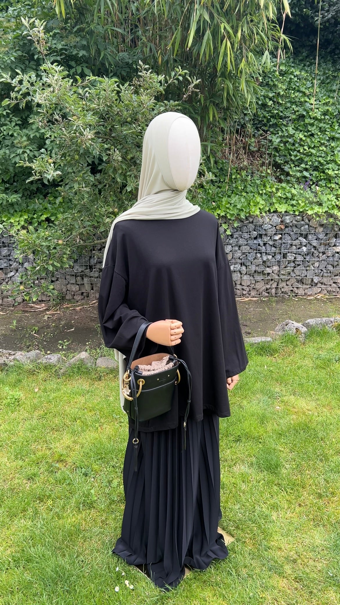 COTTON EXTRA LONGSLEEVE BLACK
