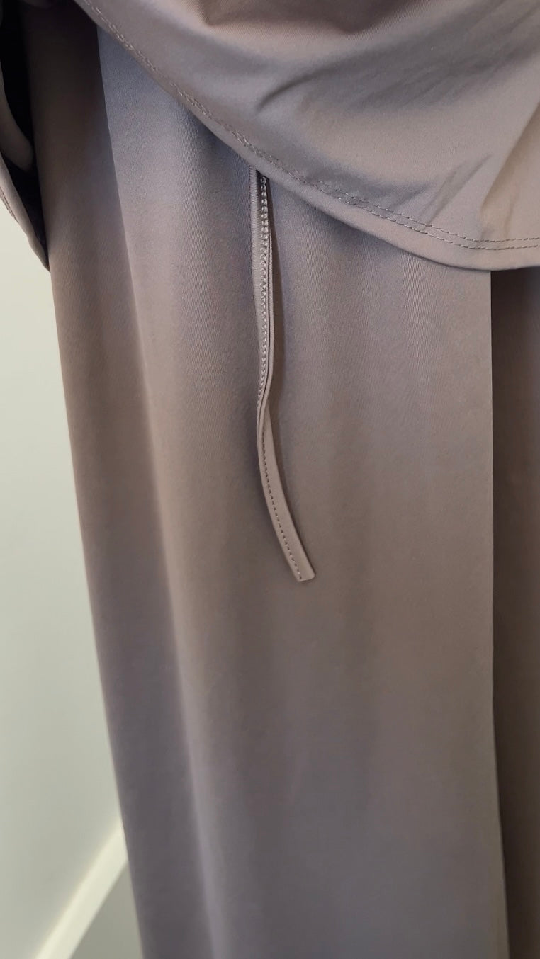 SLEEVE BURKINI DARK TAUPE/YELLOW
