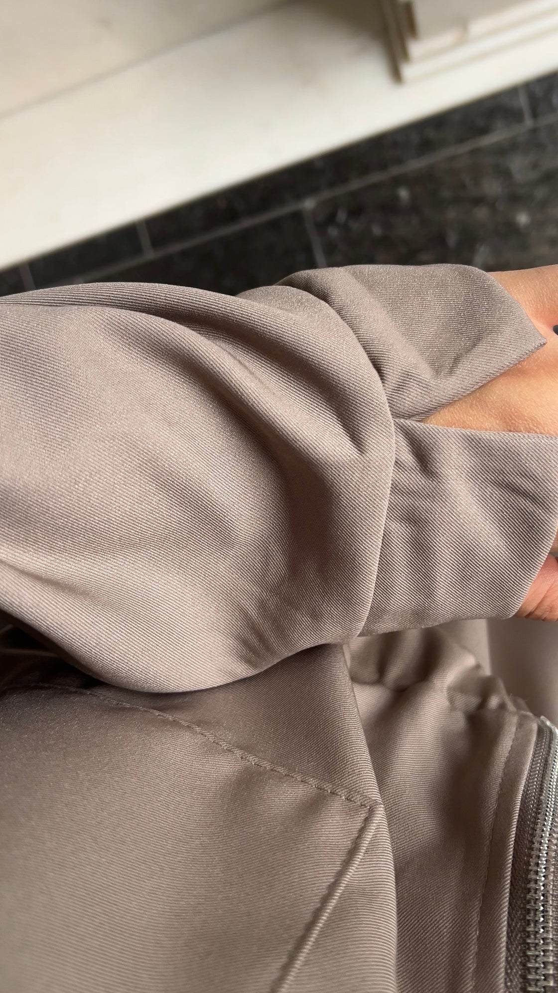 TAUPE POCKET ZIP SET