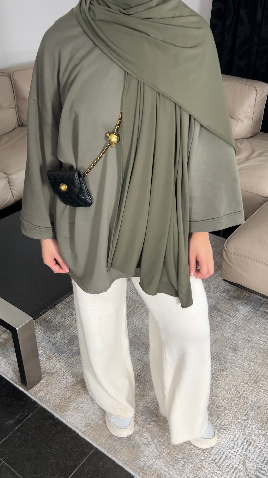 KHAKI COTTON LONGSLEEVE