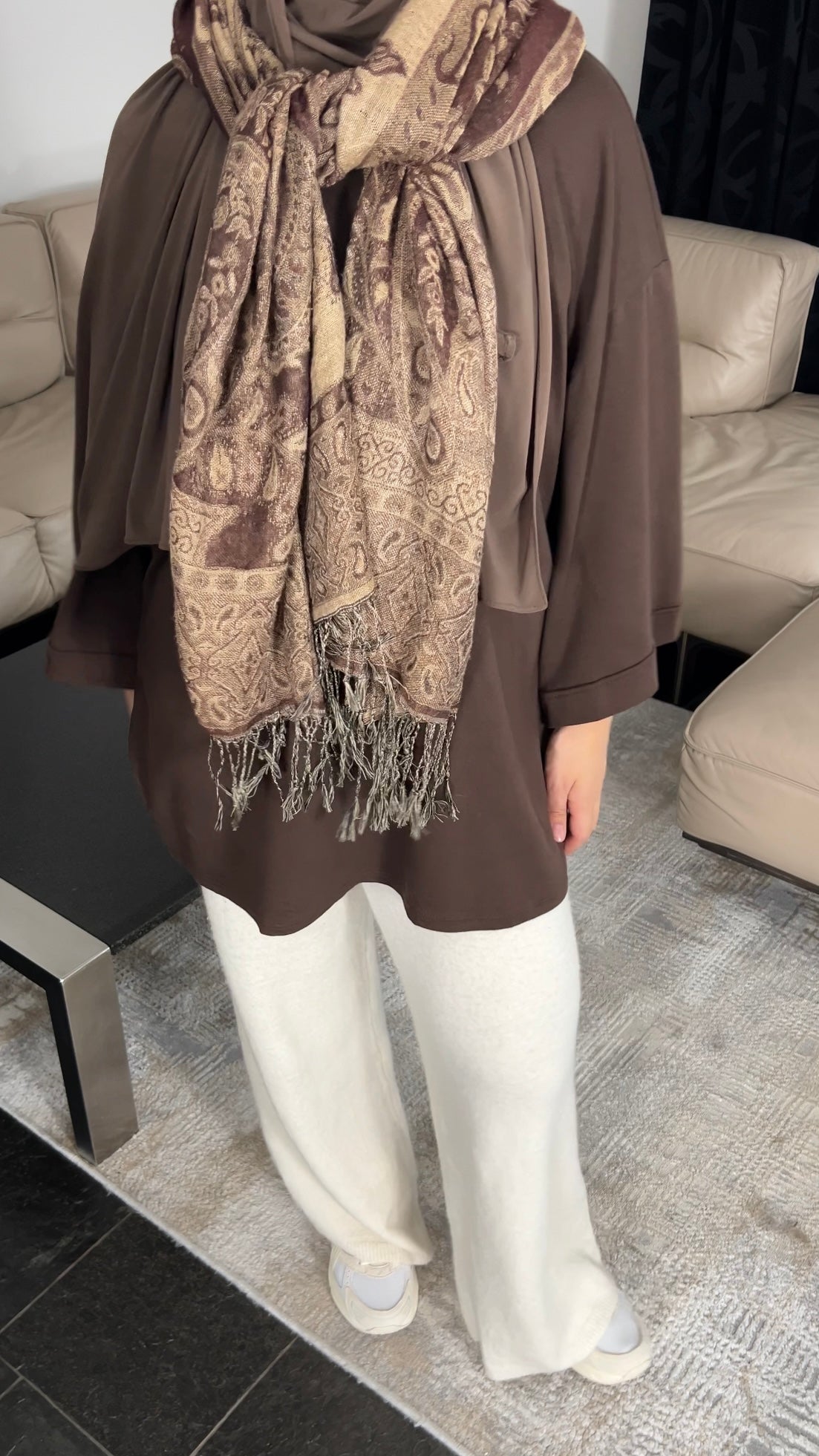 BROWN COTTON LONGSLEEVE