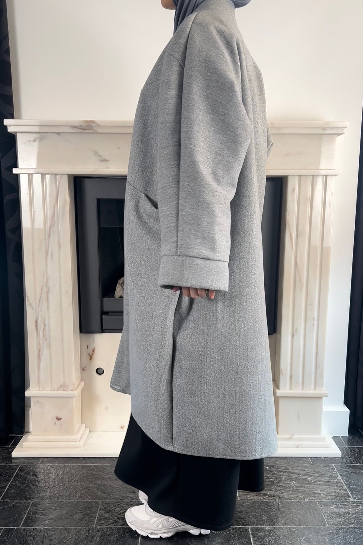 GREY OVERSIZED COAT