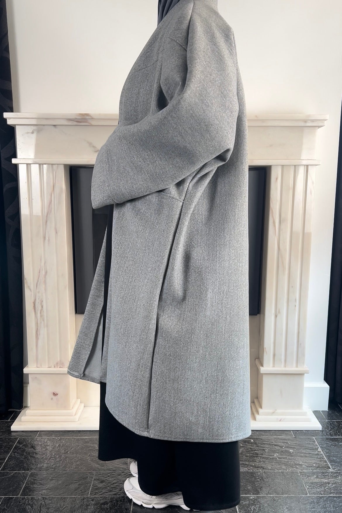 GREY OVERSIZED COAT