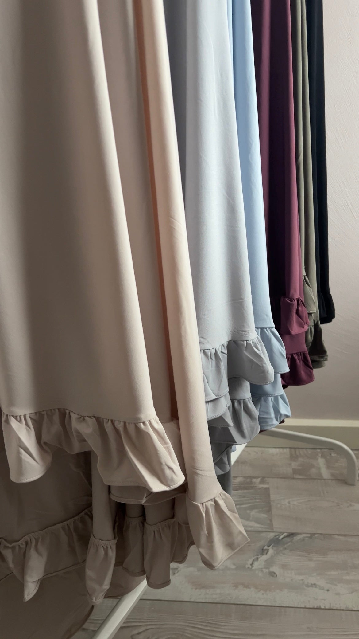 RUFFLE KHIMAR SET KHAKI