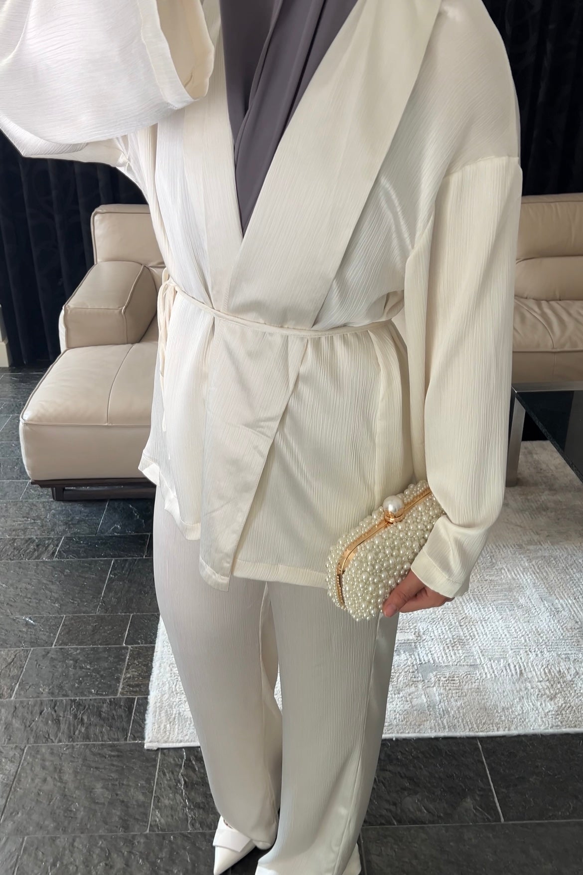SATIN WRAP SET