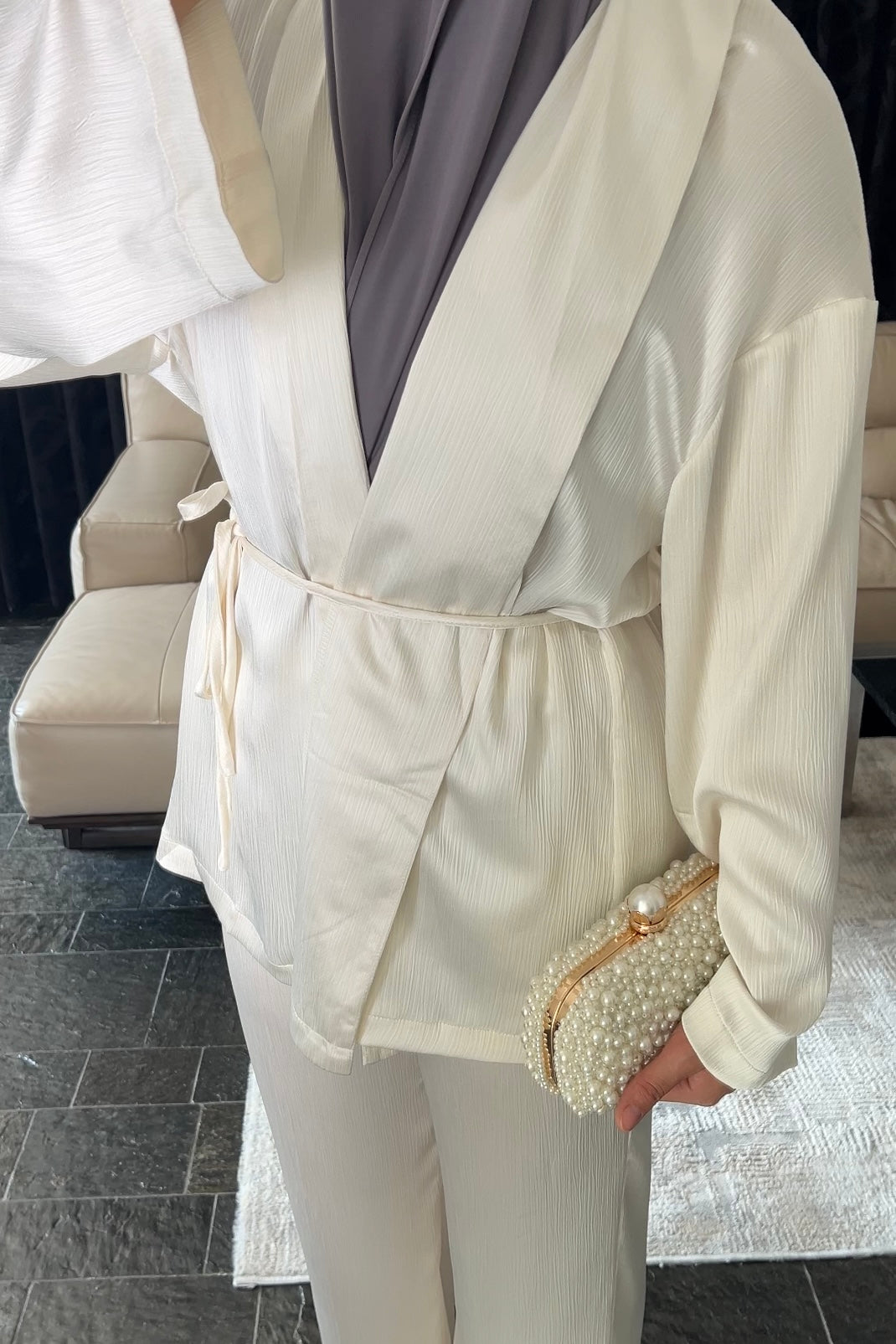 SATIN WRAP SET