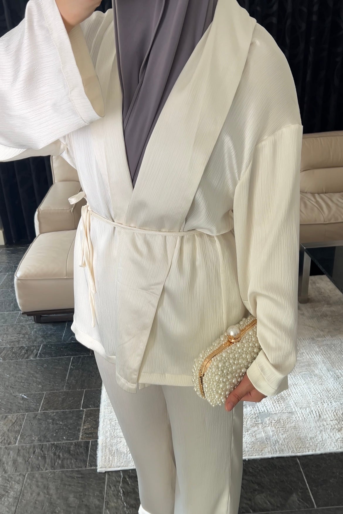 SATIN WRAP SET