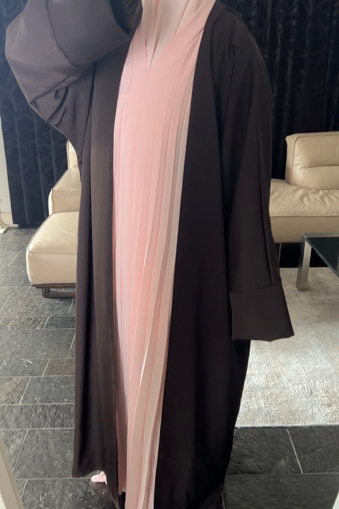 DARK BROWN ESSENTIAL ABAYA