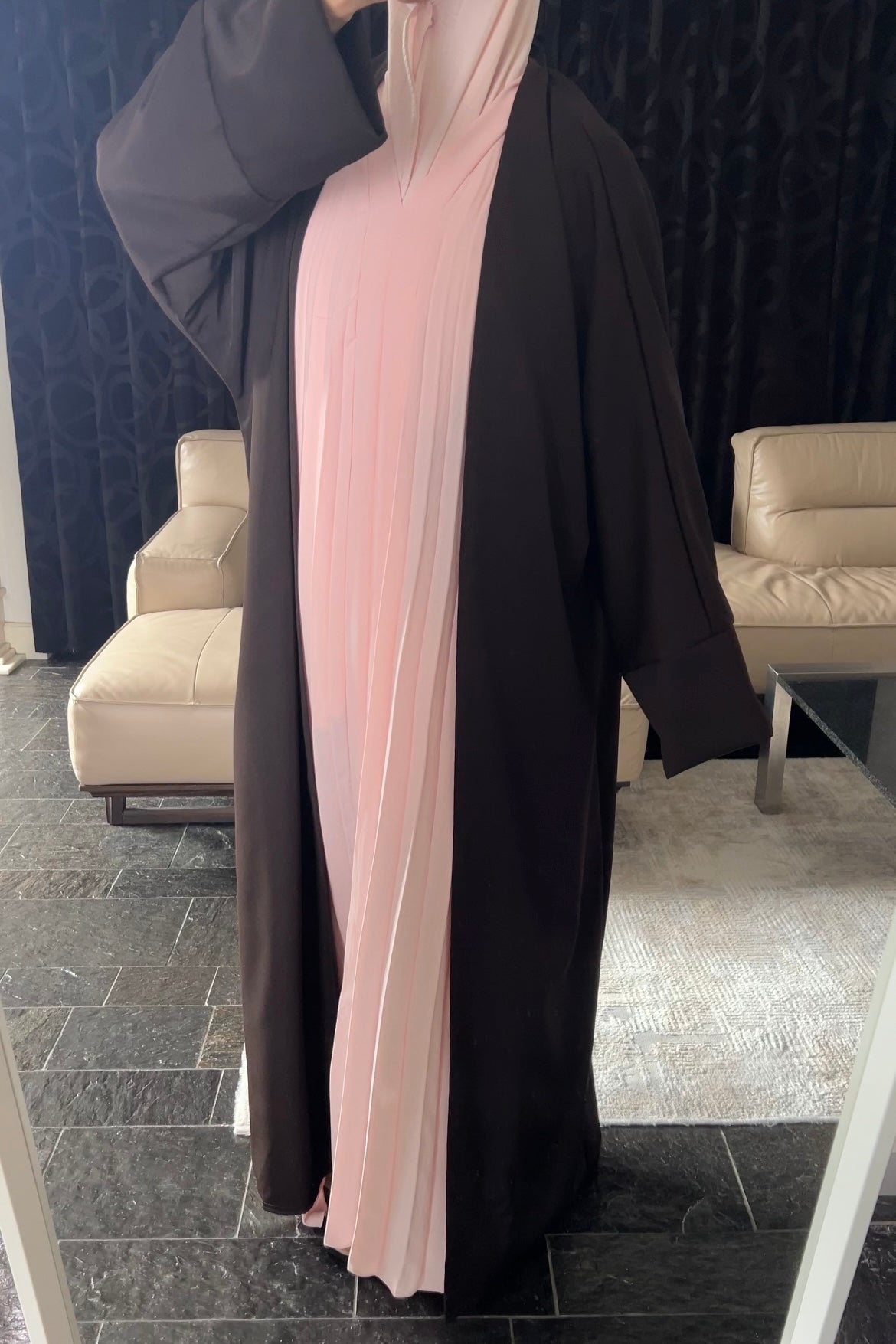 DARK BROWN ESSENTIAL ABAYA