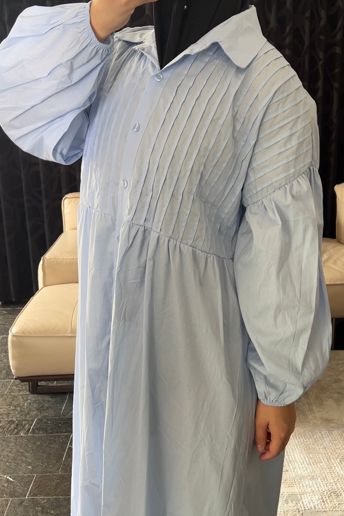 BABYBLUE PUFF DRESS