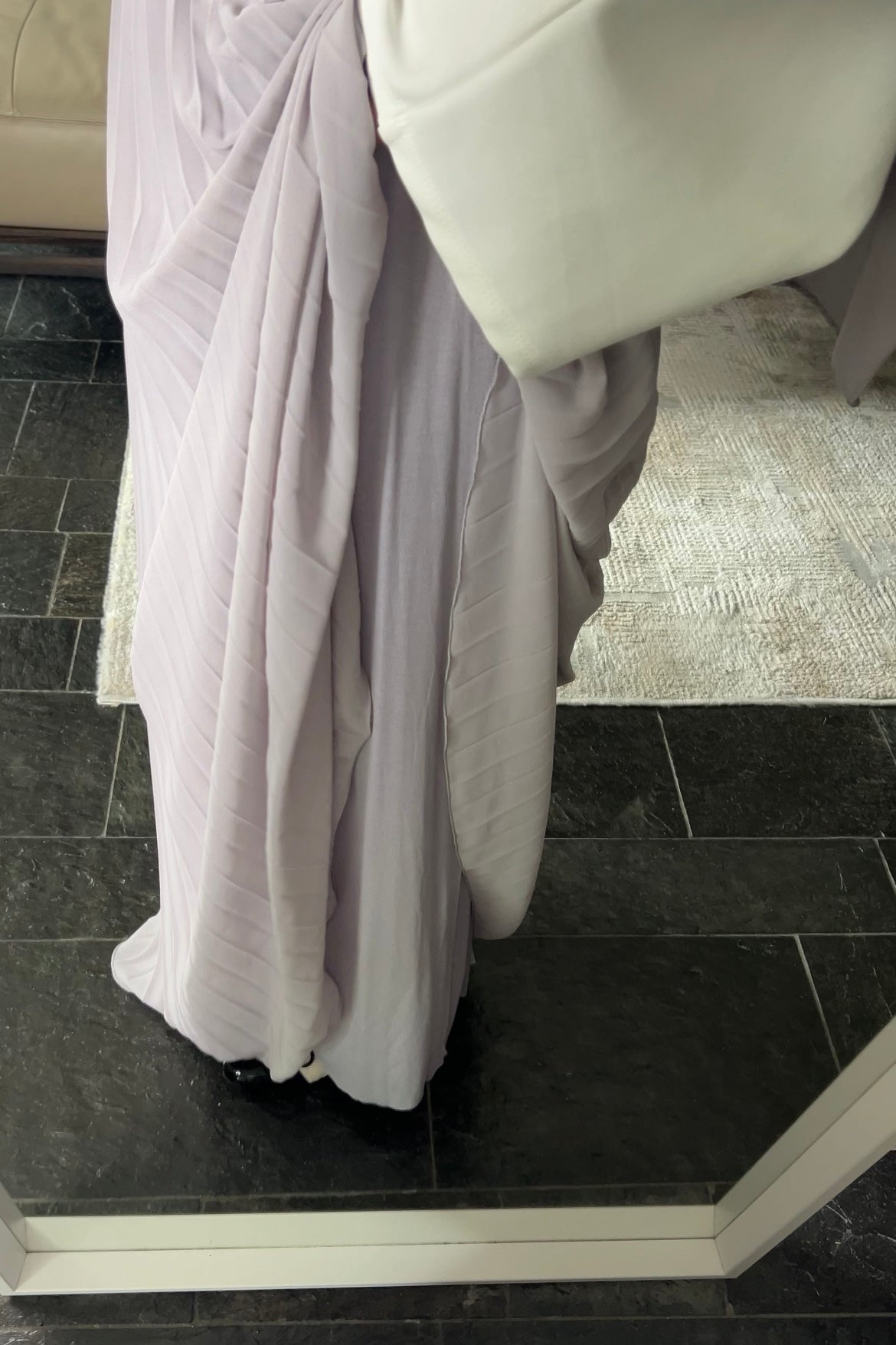 PURPLE DOUBLE PLISSÉ SKIRT