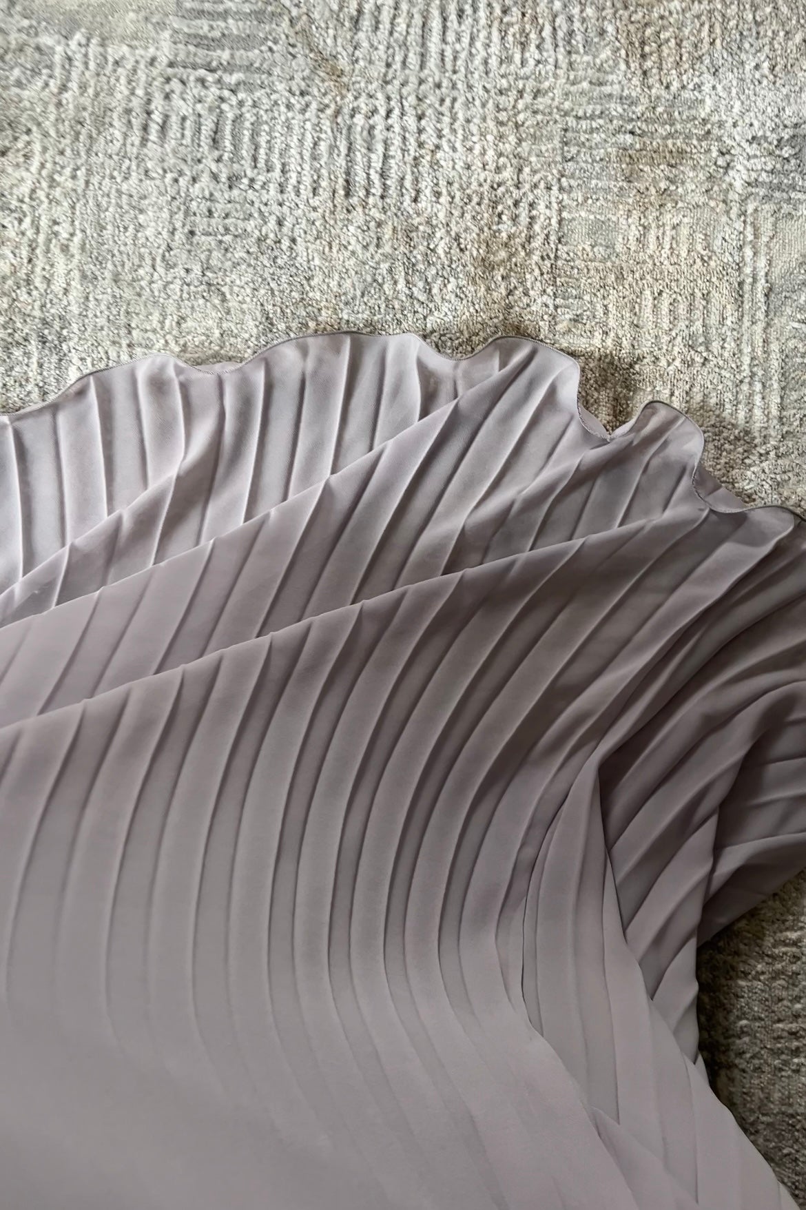 PURPLE DOUBLE PLISSÉ SKIRT