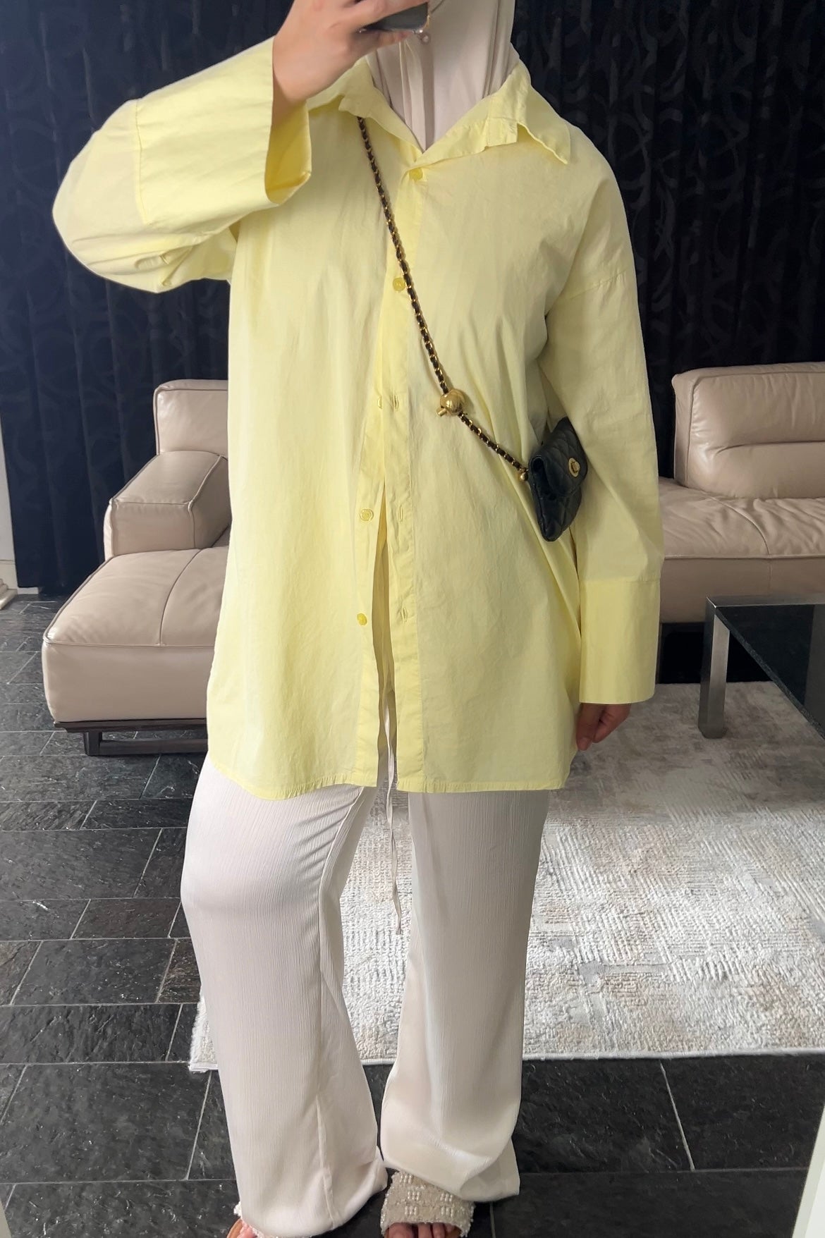 YELLOW OVERSIZED SHIRT