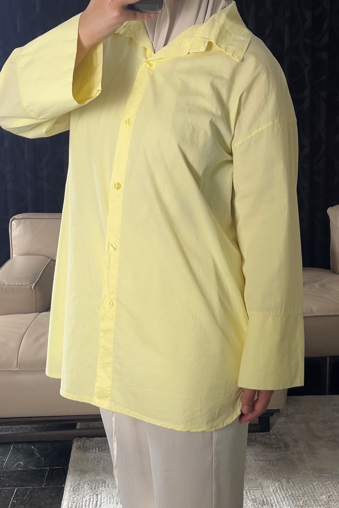 YELLOW OVERSIZED SHIRT