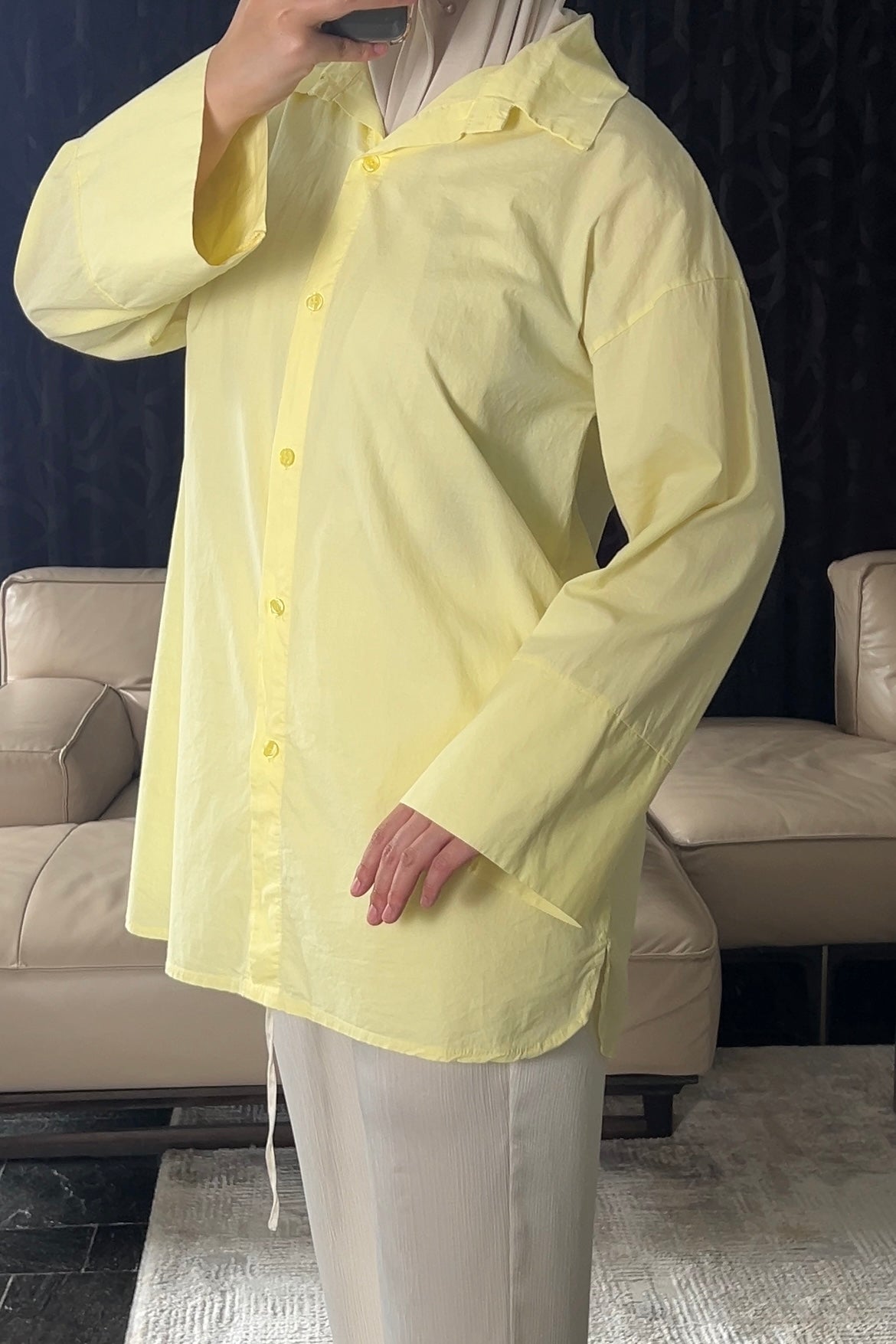 YELLOW OVERSIZED SHIRT