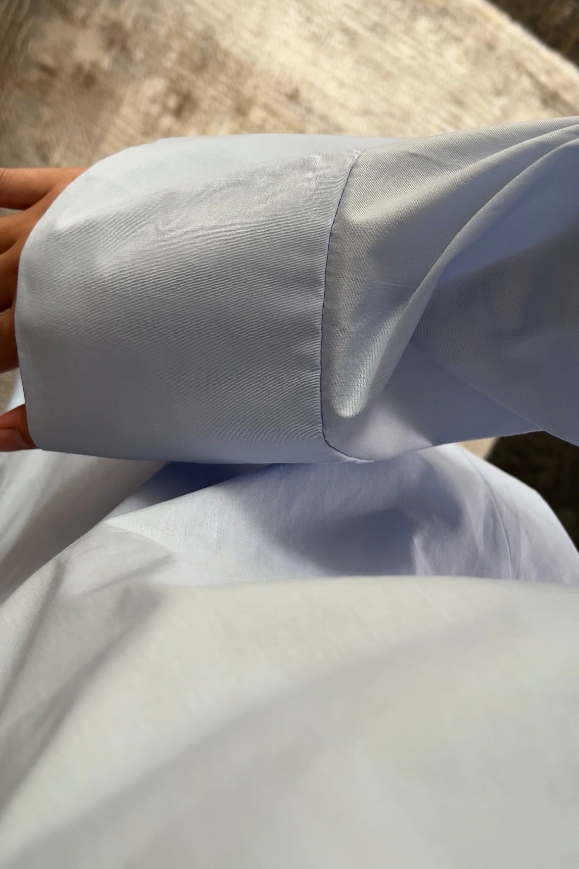 BABY BLUE OVERSIZED SHIRT