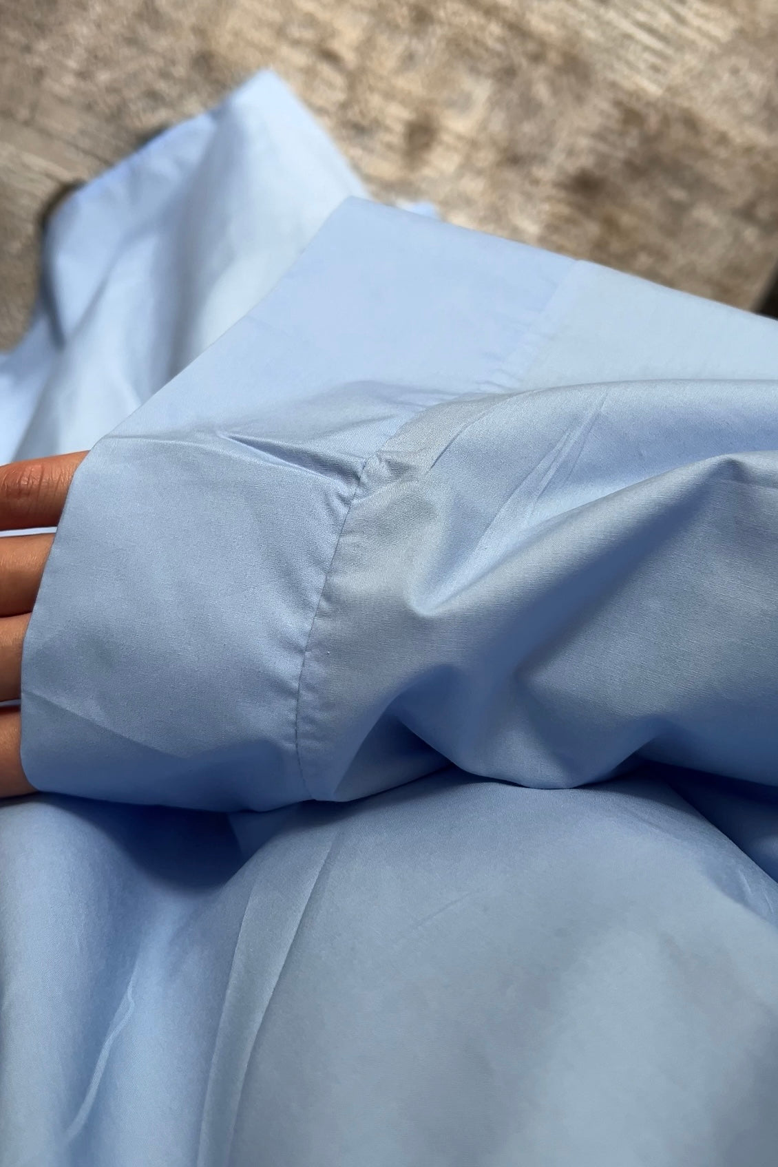 BLUE COTTON SKIRT SET