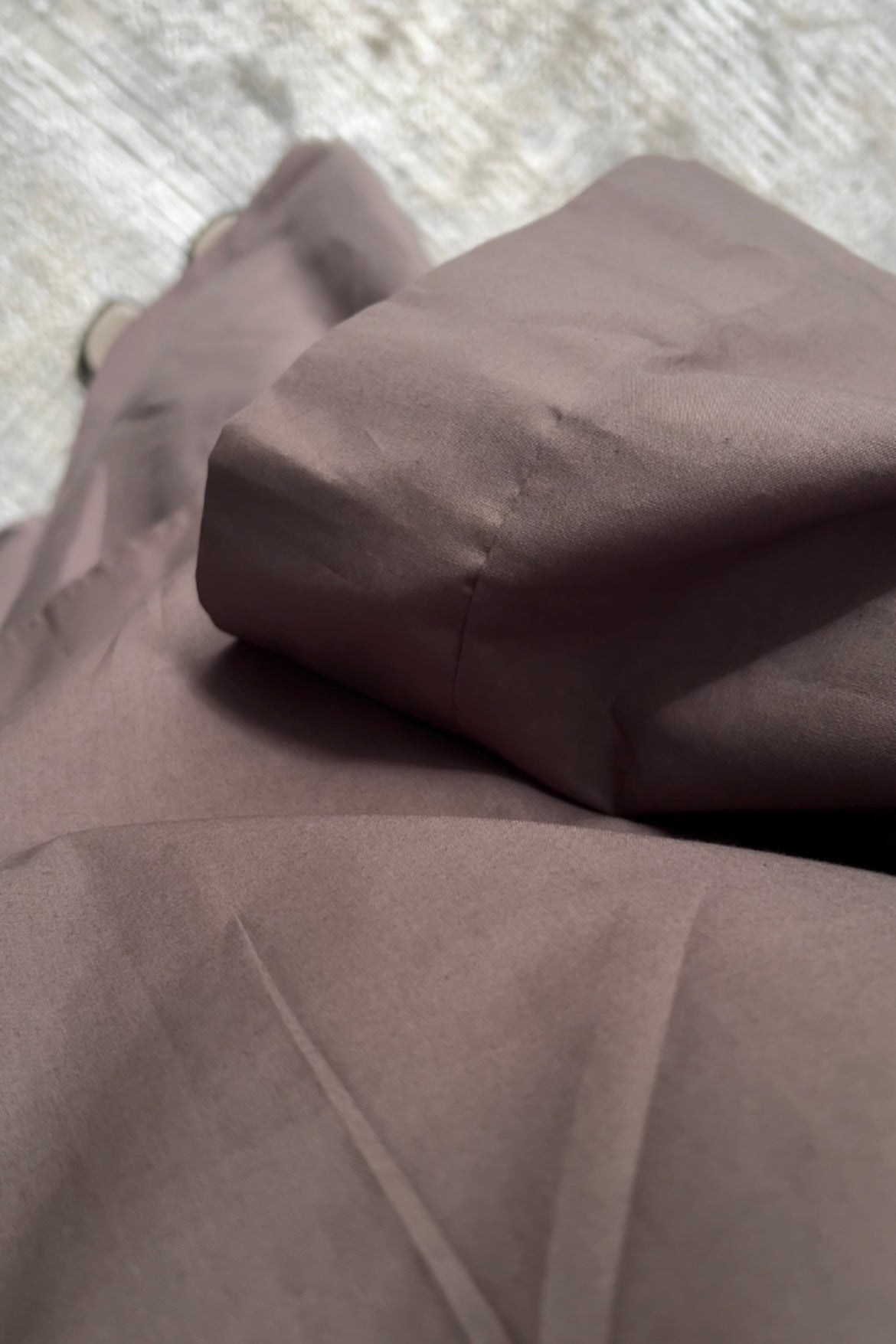 DARK-BROWN COTTON SKIRT SET