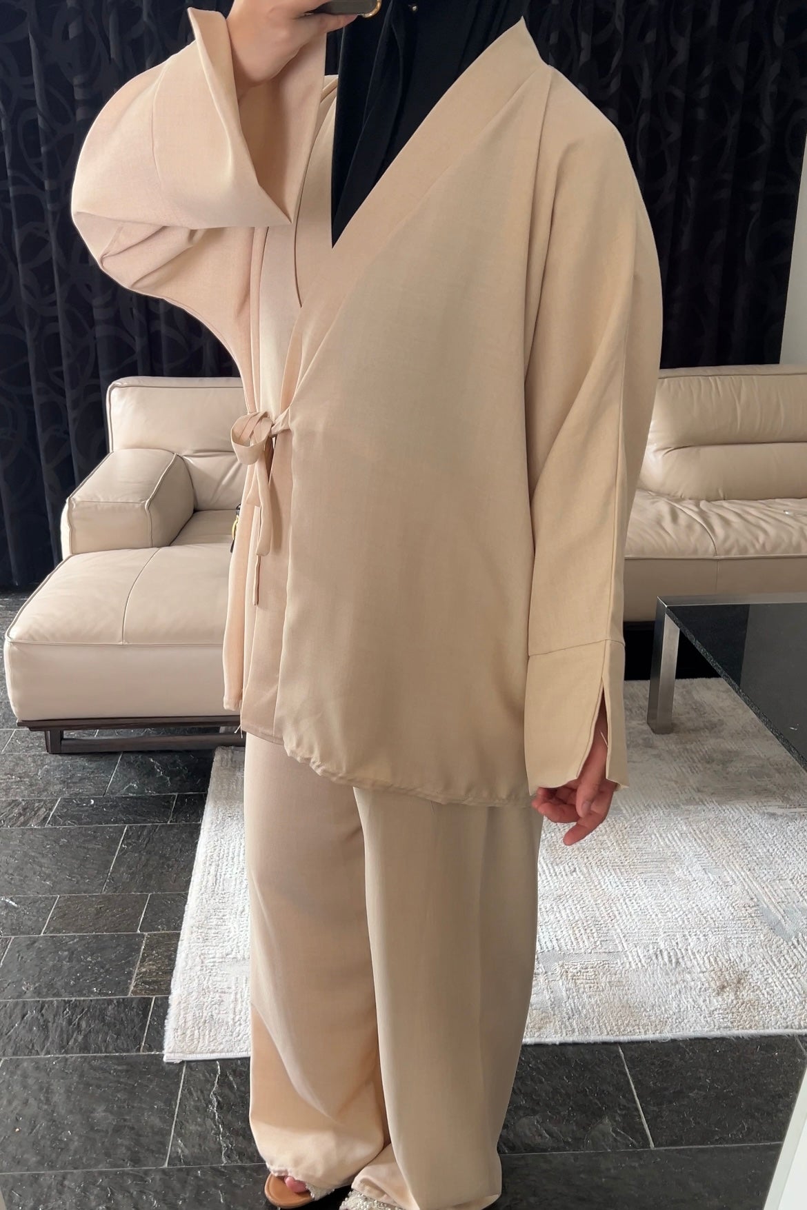 BEIGE WRAP SET