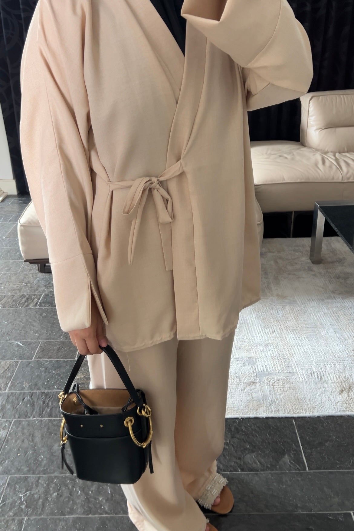 BEIGE WRAP SET