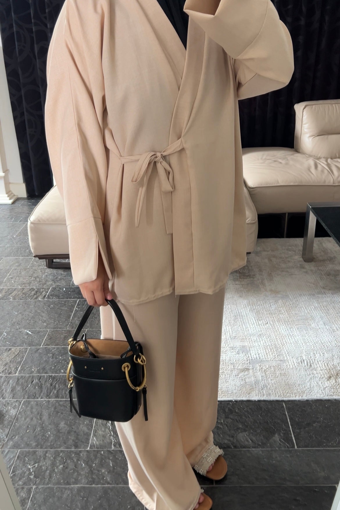 BEIGE WRAP SET