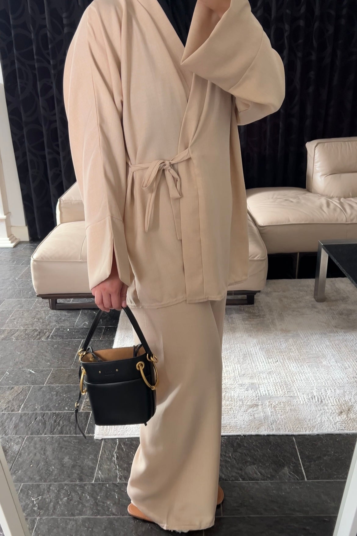 BEIGE WRAP SET