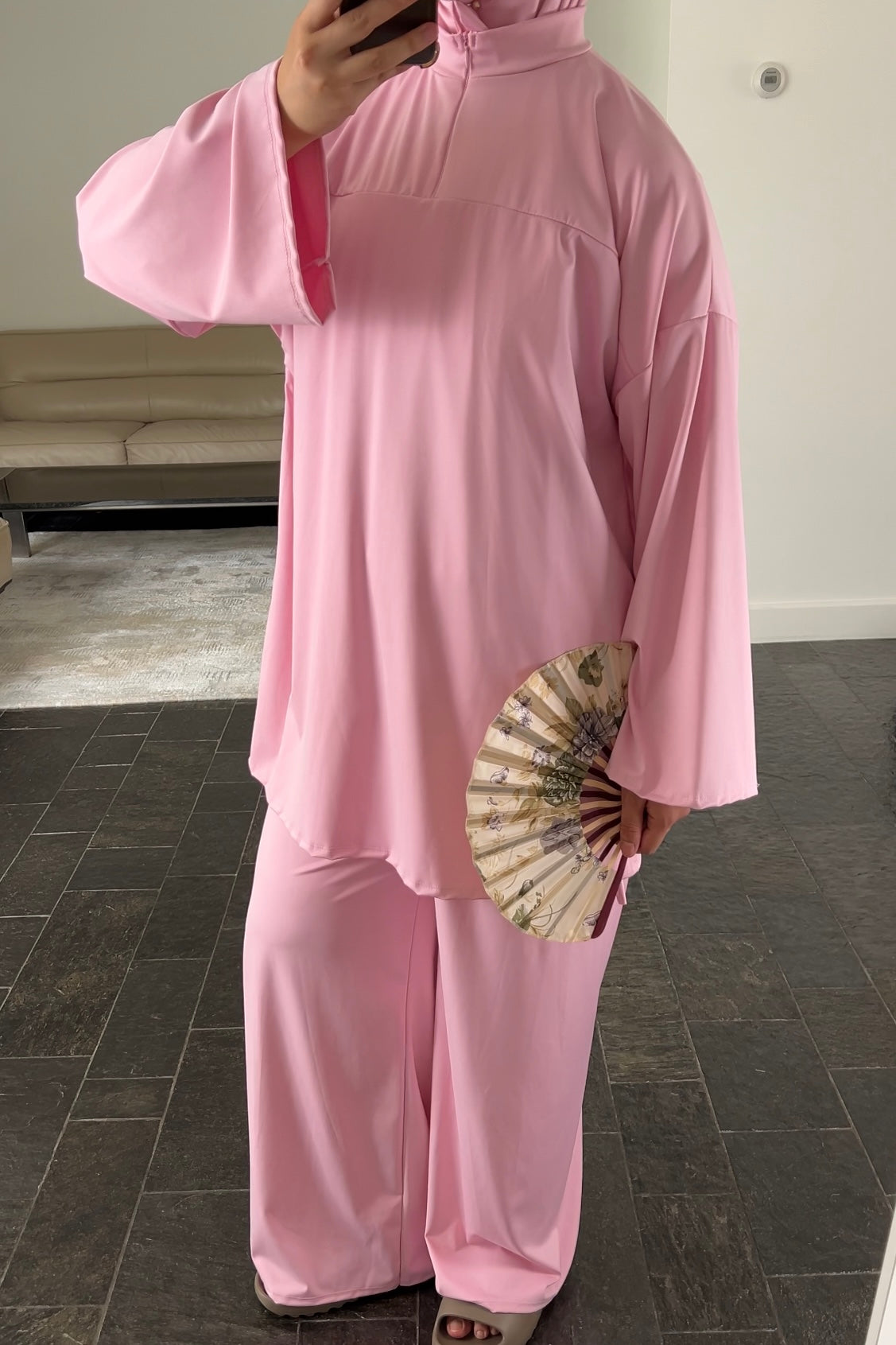 PINK ZIP BURKINI (3 piece)