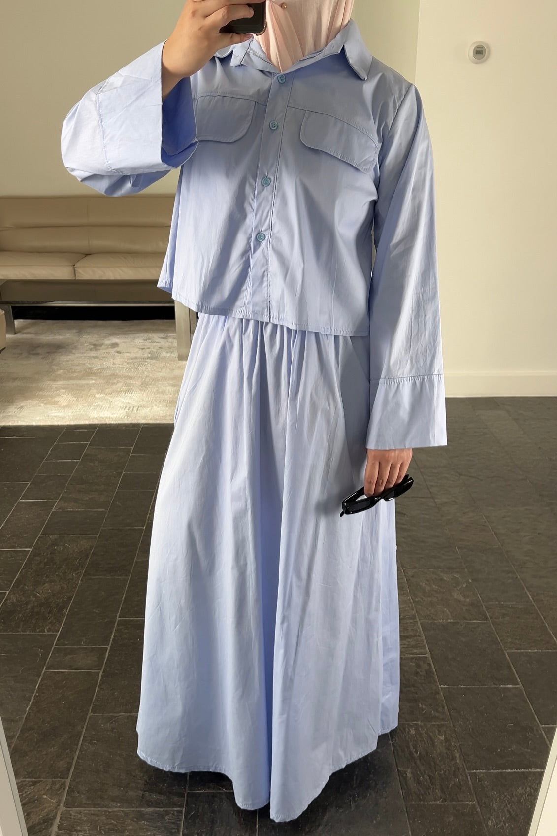 BABYBLUE POCKET SET (cotton)