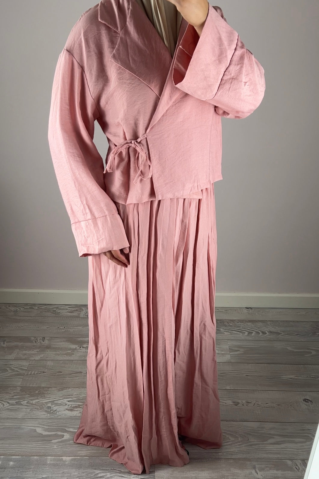 ROSE PLISSE WRAP SET