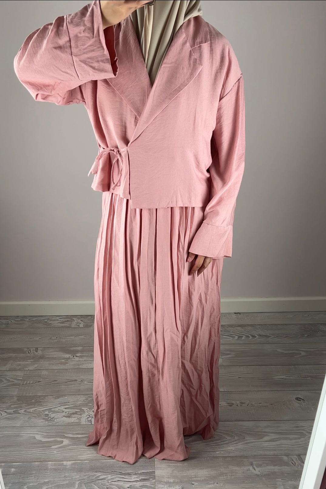 ROSE PLISSE WRAP SET
