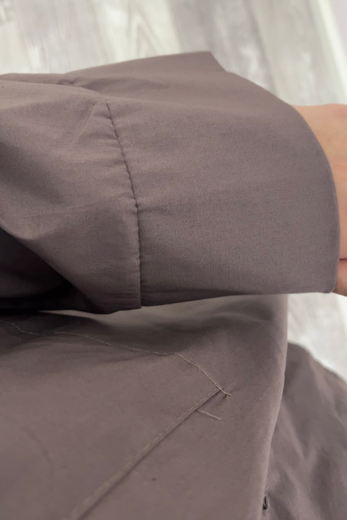 TAUPE COTTON SKIRT SET