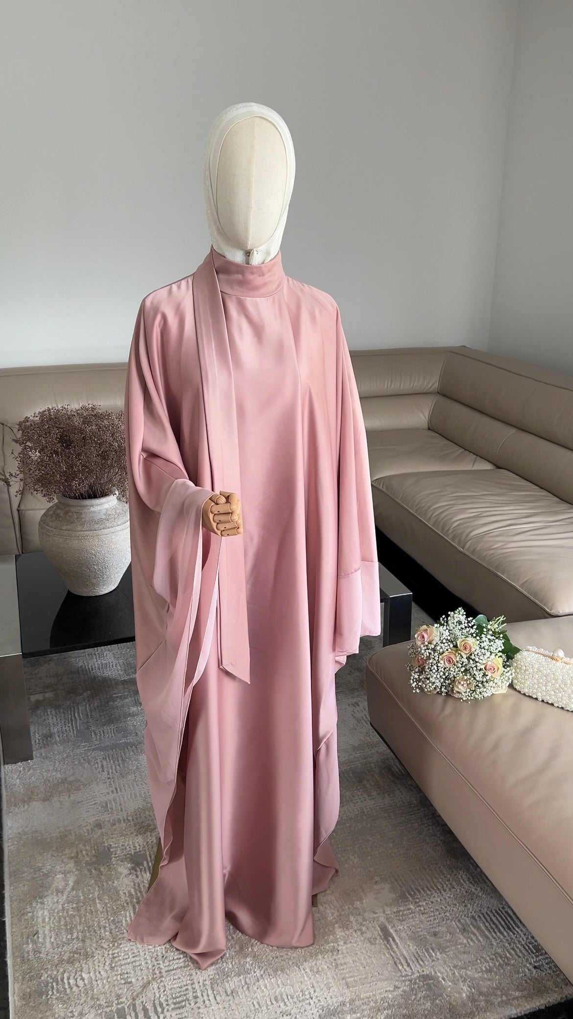 LAYERED PREMIUM DRESS ROSE