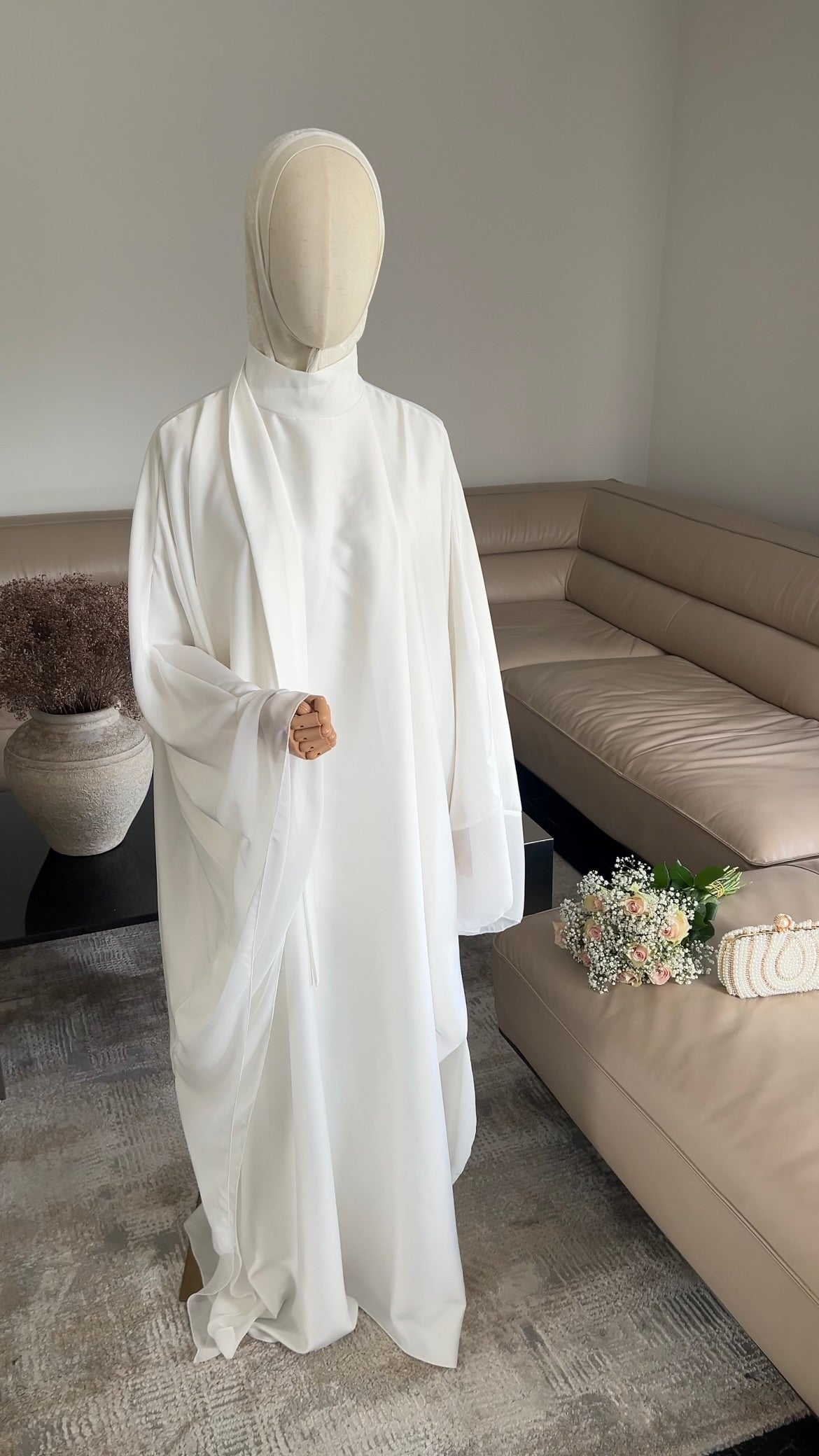 LAYERED PREMIUM DRESS WHITE
