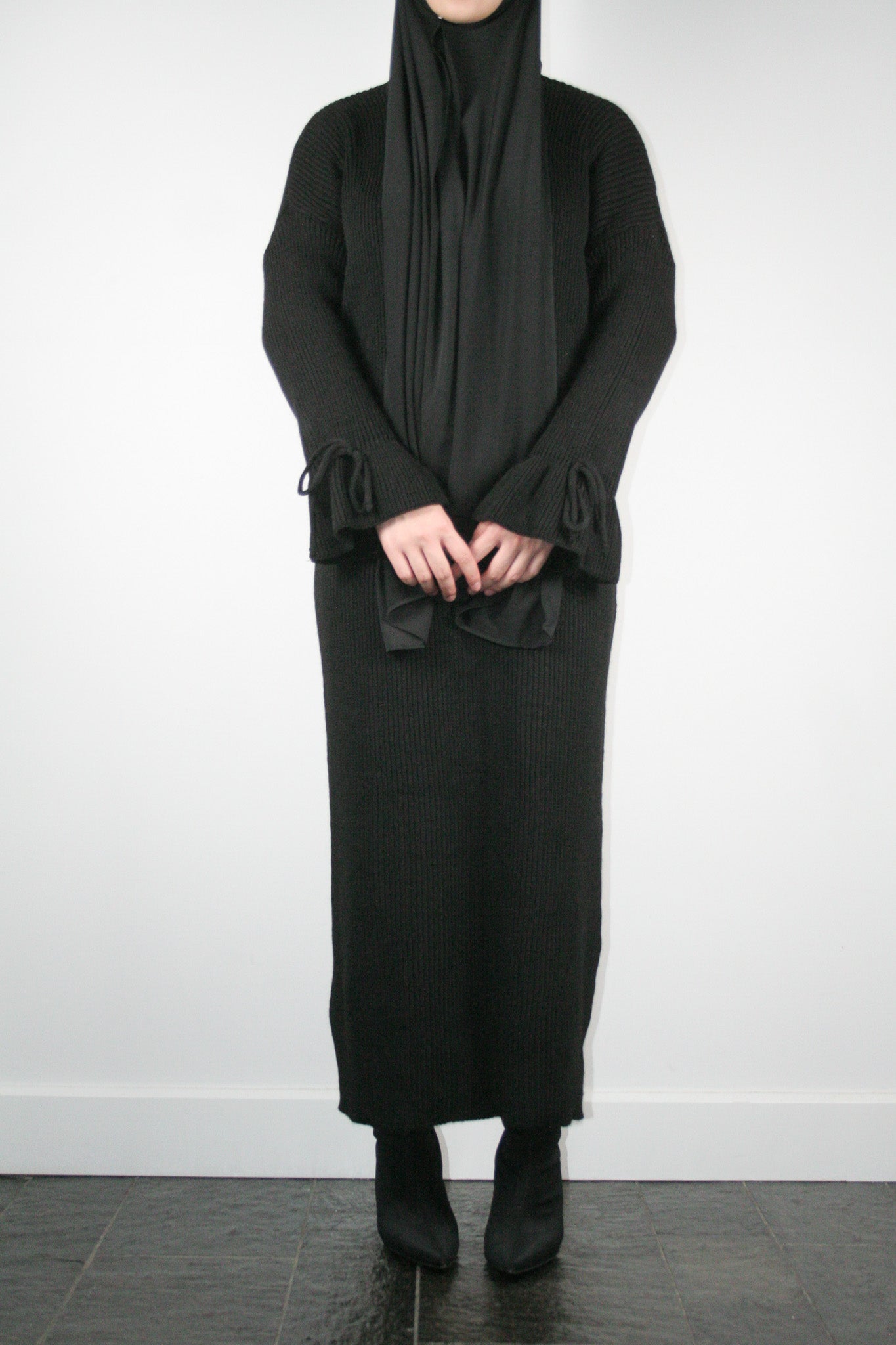 BLACK BOW TIE DRESS