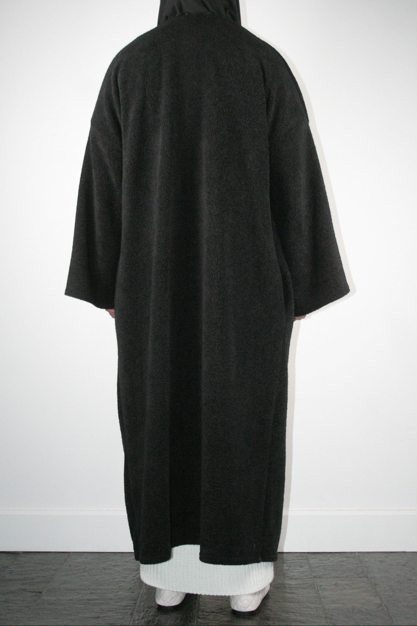 BLACK TEDDY ABAYA COAT