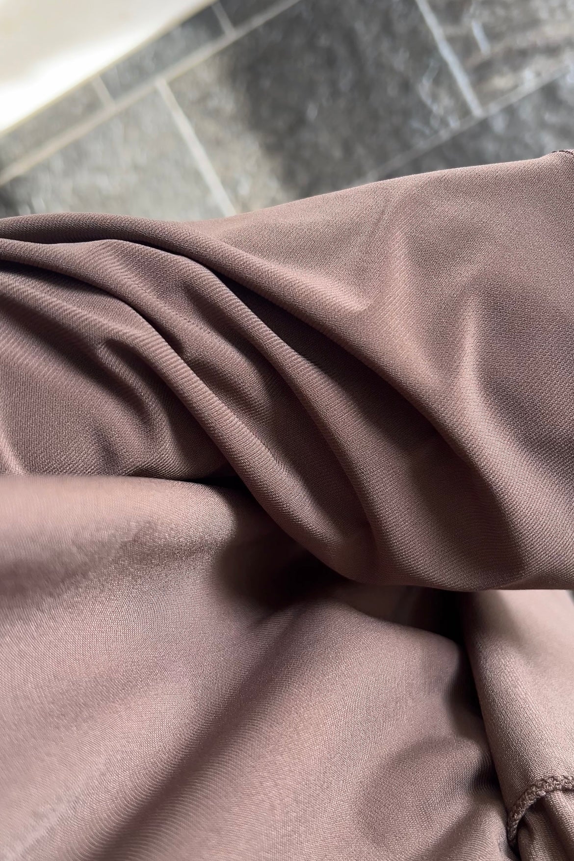 DARK BROWN KHIMAR SET (SKIRT)