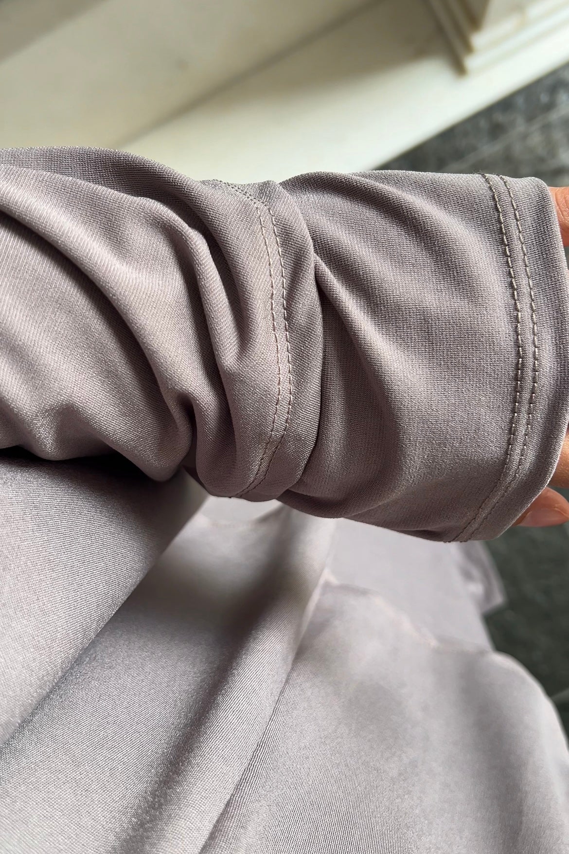 TAUPE KHIMAR SET (DRESS)