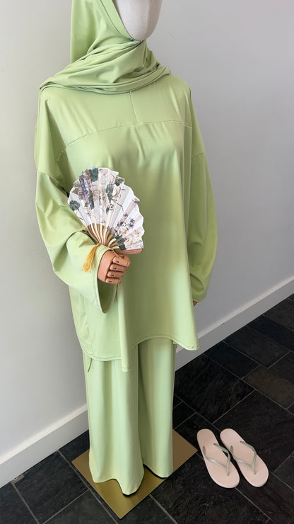 ZIP BURKINI GREEN