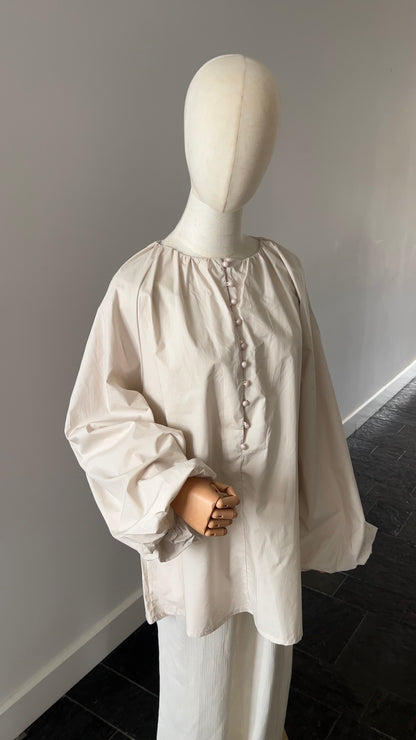 COTTON PUFF TOP BEIGE