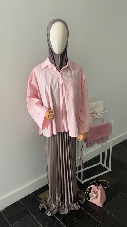 OVERSIZED SHIRT PINK