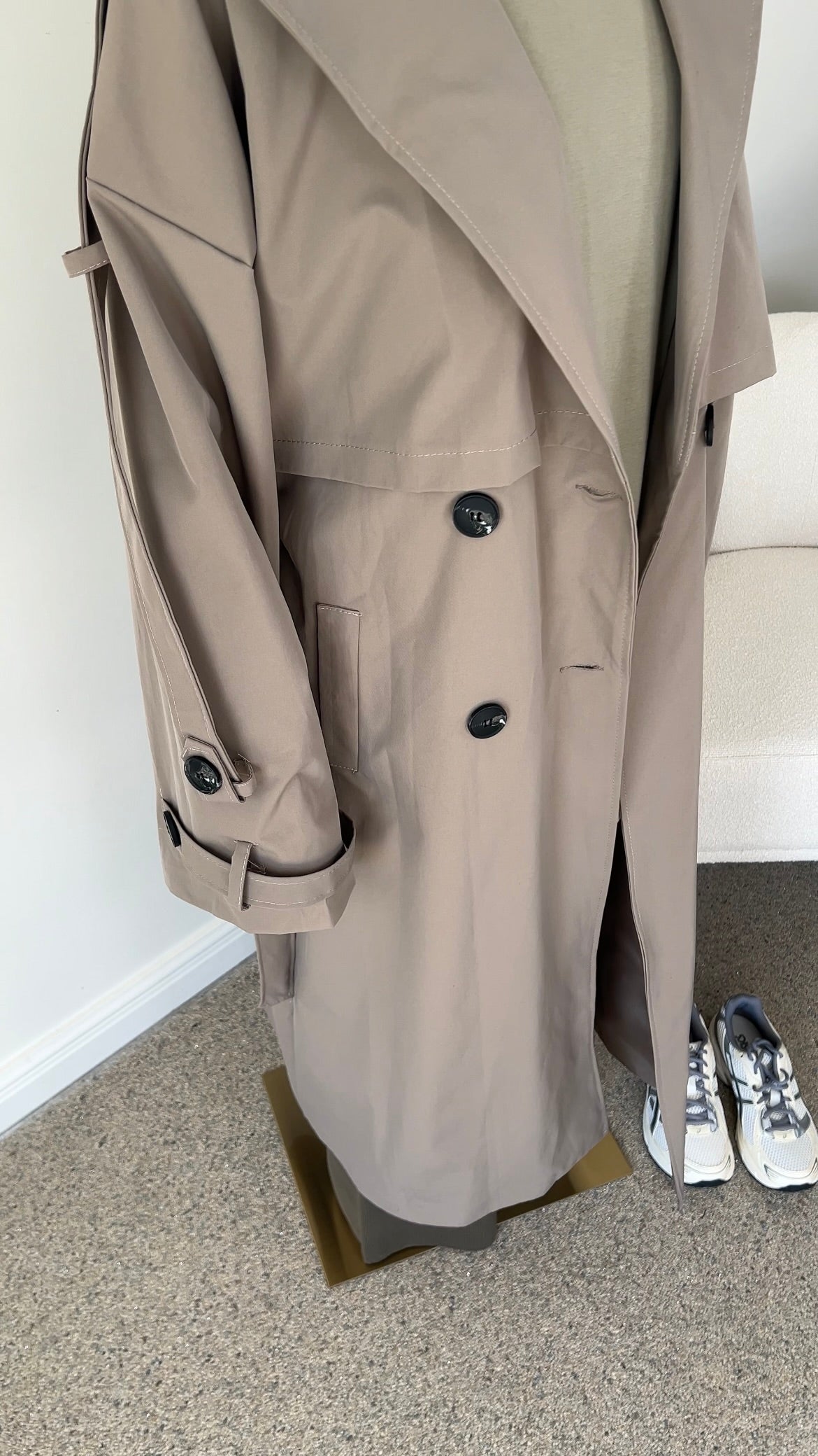 PREMIUM TRENCH COAT TAUPE
