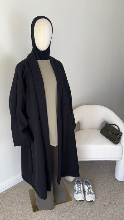 OVERSIZED COAT BLACK